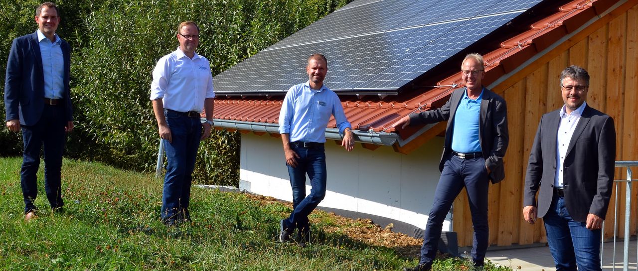 Hochbehälter Merzhausen produziert Solarstrom