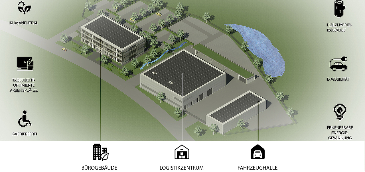 Plan Neubau ED Netze-Standort Donaueschingen