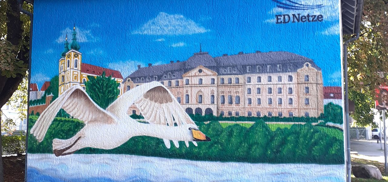 Airbrush-Kunst an der Trafostation Postplatz Donaueschingen