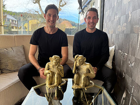 Die beiden Schiedsrichter Dr. Matthias Jöllenbeck (links) und Tobias Stieler