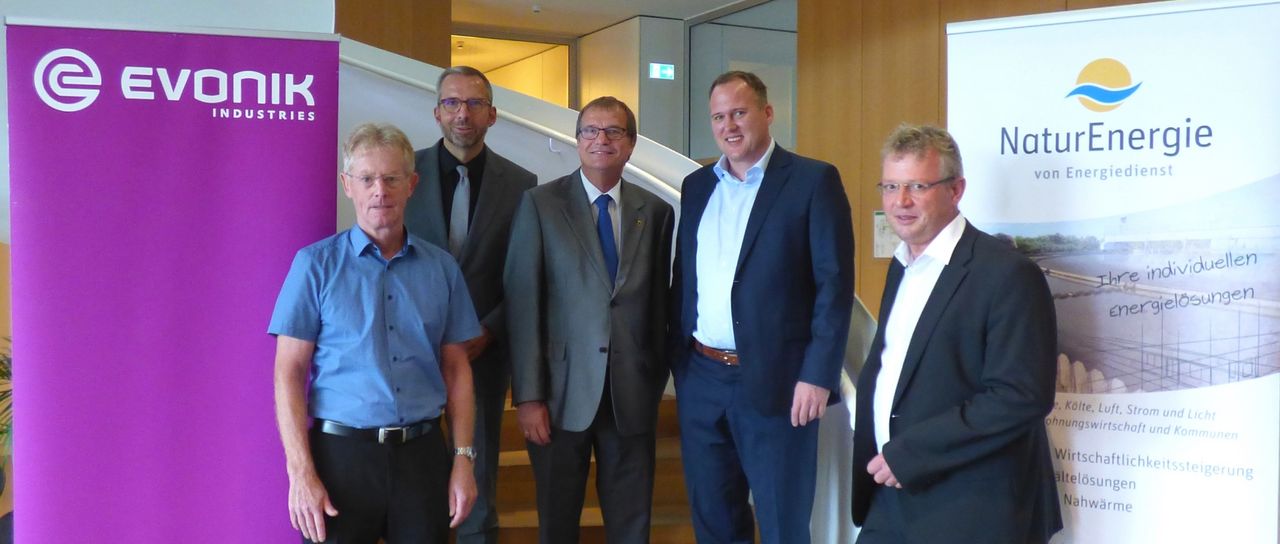 EVONIK und Energiedienst koopieren bei der Wärmeabnahme