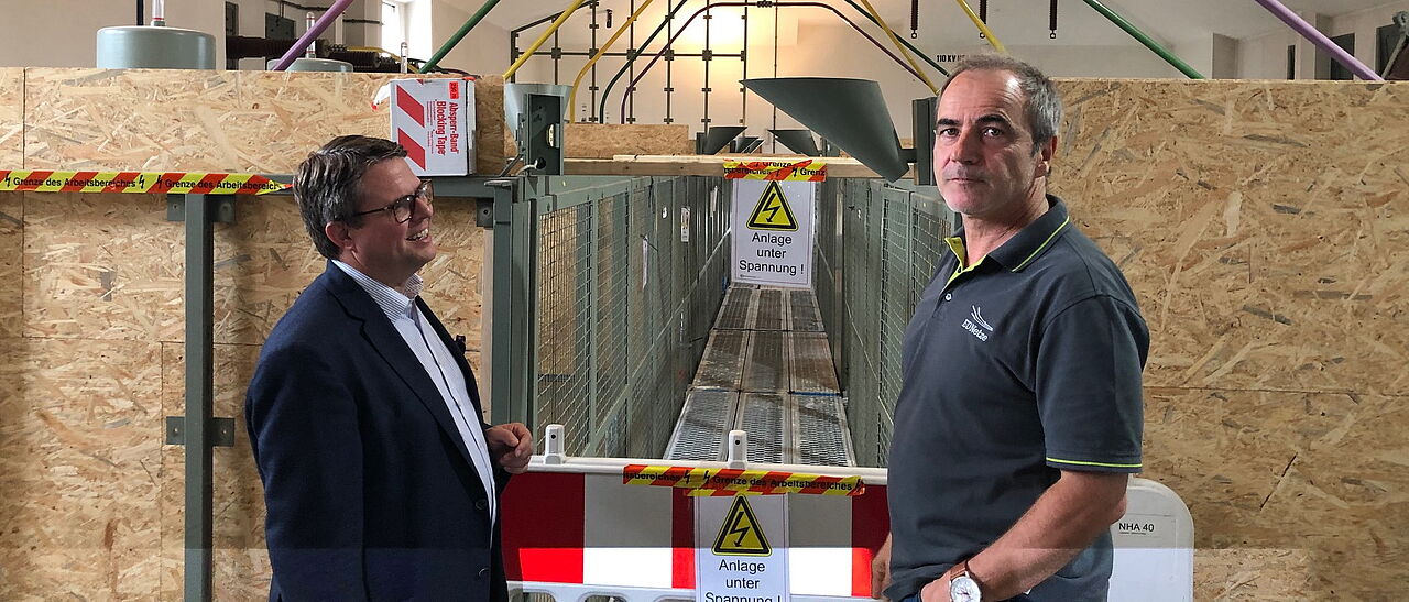 Bürgermeister Dr. Tobias Benz und Projektleiter Rainer Beck